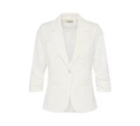 Blusenblazer FRANSA "Blazer FRZABLAZER", Damen, Gr. L, weiß (antique), Obermaterial: 74% Polyester PES. 22% Viskose CV. 4% Elasthan EL., Blazer Blusenblazer (88067552-L) antique
