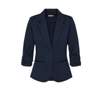 Blusenblazer FRANSA "Blazer FRZABLAZER", Damen, Gr. S, blau ((noos) schwarz peacoat), Obermaterial: 74% Polyester PES. 22% Viskose CV. 4% Elasthan EL., Blazer Blusenblazer (35661437-S) (noos) schwarz 