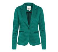 Blusenblazer ICHI "Blazer IHKATE", Damen, Gr. L, grün (cadmium grün), Obermaterial: 70% Polyester PES. 28% Viskose CV. 2% Elasthan EL., Blazer Blusenblazer (66089117-L) cadmium grün