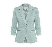 Blusenblazer ICHI "Blazer IHKATE", Damen, Gr. M, blau (ether), Obermaterial: 74% Polyester PES. 22% Viskose CV. 4% Elasthan EL., Blazer Blusenblazer (17844634-M) ether