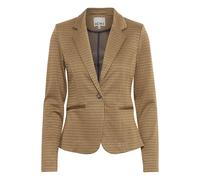 Blusenblazer ICHI "Blazer IHKATE", Damen, Gr. S, gelb (cathay spice), Obermaterial: 70% Polyester PES. 28% Viskose CV. 2% Elasthan EL., Blazer Blusenblazer (74349212-S) cathay spice