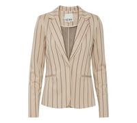Blusenblazer ICHI "Blazer IHRUTI", Damen, Gr. L, blau (doeskin), Obermaterial: 68% Viskose CV. 25% Polyamid PA. 5% Polyester PES. 2% Elasthan EL., Blazer Blusenblazer (45706130-L) doeskin