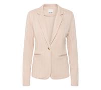 Blusenblazer ICHI "Blazer IHRUTI", Damen, Gr. M, blau (doeskin), Obermaterial: 68% Viskose Birla Livaeco CV Livaeco. 14% Polyester PES. 13% Polyamid PA. 5% Elasthan EL., Blazer Blusenblazer (37493764-