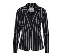 Blusenblazer ICHI "Blazer IHRUTI", Damen, Gr. M, schwarz, Obermaterial: 68% Viskose Birla Livaeco CV Livaeco. 14% Polyester PES. 13% Polyamid PA. 5% Elasthan EL., Blazer Blusenblazer (90063329-M) schw