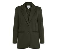 Blusenblazer ICHI "Damen Blazer IHKATE", Damen, Gr. L, grün (forest night), Obermaterial: 74% Polyester PES. 22% Viskose CV. 4% Elasthan EL., Blazer Blusenblazer (92326466-L) forest night