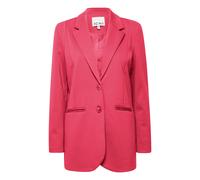 Blusenblazer ICHI "Damen Blazer IHKATE", Damen, Gr. L, lila (raspberry wine), Obermaterial: 74% Polyester PES. 22% Viskose CV. 4% Elasthan EL., Blazer Blusenblazer (49972463-L) raspberry wine