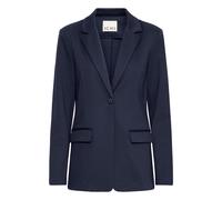 Blusenblazer ICHI "Damen Blazer IHKATE", Damen, Gr. M, schwarz (total eclipse), Obermaterial: 74% Polyester PES. 22% Viskose CV. 4% Elasthan EL., Blazer Blusenblazer (77340418-M) total eclipse