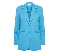 Blusenblazer ICHI "Damen Blazer IHKATE", Damen, Gr. S, beige (blithe), Obermaterial: 74% Polyester PES. 22% Viskose CV. 4% Elasthan EL., Blazer Blusenblazer (29796568-S) blithe