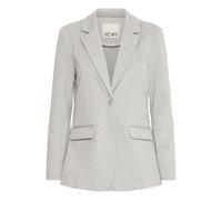 Kurzblazer ICHI "Kurzblazer IHKATE SUS LONG BL4" Gr. S, grau (grey melange) Damen Blazer (61190956-S) grey melange