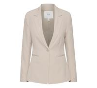 Blusenblazer ICHI "Damen Blazer IHLEXI", Damen, Gr. 40, blau (doeskin), Obermaterial: 90% Polyester PES. 10% Elasthan EL., Blazer Blusenblazer (95691034-40) doeskin