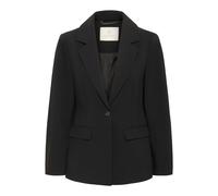 Blusenblazer KAFFE "Blazer KAhella", Damen, Gr. 34, schwarz (schwarz deep), Obermaterial: 83% Polyester PES. 14% Viskose CV. 3% Elasthan EL., Blazer Blusenblazer (12512428-34) schwarz deep