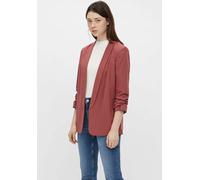 Blusenblazer PIECES "PCBOSELLA 3/4 BLAZER NOOS", Damen, Gr. M, beige (apple butter), Web, Obermaterial: 79% Polyester, 16% Viskose, 5% Elasthan, unifarben, slim fit hüftbedeckend, Blazer Blusenblazer,