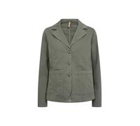 Blusenblazer SOYACONCEPT "Soya Concept Blazer SC-ERNA", Damen, Gr. L, 7390 misty, Obermaterial: 97% Baumwolle, 3% Elasthan, Blazer Blusenblazer (51950610-L) 7390 misty