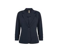 Blusenblazer SOYACONCEPT "Soya Concept Blazer SC-SIHAM 97", Damen, Gr. XL, blau (6910 navy), Obermaterial: 95% Polyester, 5% Elasthan, Blazer Blusenblazer (19251249-XL) 6910 navy