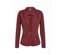 Blusenblazer SOYACONCEPT "Soya Concept Blazers SC-DANIELA", Damen, Gr. XXL, rot (4985 oxblood rot), Obermaterial: 73% Polyester - PES, 24% Viskose, 3% Elasthan, Blazer Blusenblazer (72218016-XXL) 4985