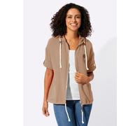 Blusenjacke CASUAL LOOKS, Damen, Gr. 38, beige (camel), 100% Baumwolle, Jacken Blusenjacke (92296348-38) camel