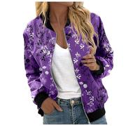 Blusenjacke Damen Jacke Women's Jackets Bikerjacke Leichte College Sommerjacke Elegante Oversize Sportlich Sommermantel Pilotenjacke Langarm Leicht Herbstjacke Übergangsjacken Schwarz S-XXL