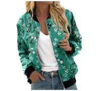Blusenjacke Damen Jacke Women's Jackets Bikerjacke Leichte College Sommerjacke Elegante Oversize Sportlich Sommermantel Pilotenjacke Langarm Leicht Herbstjacke Übergangsjacken Schwarz S-XXL