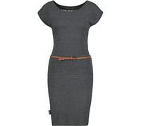Blusenkleid ALIFE & KICKIN "Damen ElliAK", Damen, Gr. XS, Normalgrößen, schwarz (moonless), 65% Baumwolle, 35% Polyester, Kleider Blusenkleid (66481062-XS) moonless