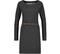 Blusenkleid ALIFE & KICKIN "Damen EllinAK A", Damen, Gr. S, Normalgrößen, grau (moonless melange), 65% Baumwolle, 35% Polyester, Kleider Blusenkleid (70494807-S) moonless melange