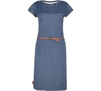 Blusenkleid ALIFE & KICKIN, Damen, Gr. M, Normalgrößen, marine melange, 60% Baumwolle, 40% Polyester, Rundhals, Kleider Blusenkleid (30776129-M) marine melange