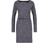 Blusenkleid ALIFE & KICKIN, Damen, Gr. M, Normalgrößen, marine melange, 65% Baumwolle, 35% Polyester, Rundhals, Kleider Blusenkleid (44421604-M) marine melange