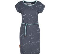 Blusenkleid ALIFE & KICKIN, Damen, Gr. XL, Normalgrößen, grau (blau), 65% Baumwolle, 35% Polyester, Rundhals, Kleider Blusenkleid (17953101-XL) blau