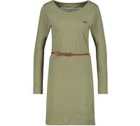 Blusenkleid ALIFE & KICKIN, Damen, Gr. XL, Normalgrößen, grün (dust melange), 65% Baumwolle, 35% Polyester, Rundhals, Kleider Blusenkleid (44792114-XL) dust melange
