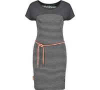 Blusenkleid ALIFE & KICKIN, Damen, Gr. XL, Normalgrößen, moonless, 65% Baumwolle, 35% Polyester, Rundhals, Kleider Blusenkleid (99135815-XL) moonless