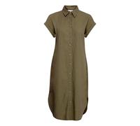 Blusenkleid B.YOUNG "Casual BYFALAKKA", Damen, Gr. 36, N-Gr, grün (kalamata), Obermaterial: 55% Leinen LI. 45% Viskose CV., Kleider Blusenkleid (28216408-36) kalamata