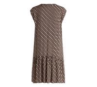Blusenkleid BETTY BARCLAY "Damen mit Taschen", Damen, Gr. 36, Normalgrößen, braun (dunkelblau, braun), Obermaterial: 100% Viskose, lässig geschnitten kurz, V-Ausschnitt, Kleider Blusenkleid (58449223-