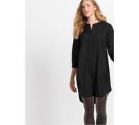 Blusenkleid BONPRIX, Damen, Gr. 52, N-Gr, schwarz, Obermaterial: 100% Polyester, regular fit, Kleider Blusenkleid, für modischen Auftritt, aus Polyester, Regular Fit, mit 3/4-Ärmeln (10625355-52) schw