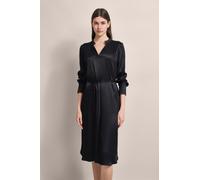 Blusenkleid BUGATTI, Damen, Gr. 38, Normalgrößen, schwarz, 100% Viskose, unifarben, normal, Kleider Blusenkleid, mit Bindegürtel (32663427-38)