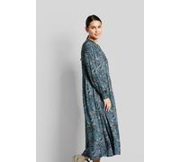 Blusenkleid BUGATTI, Damen, Gr. 40, Normalgrößen, blau (petrol), 100% Viskose, bedruckt, normal, Kleider Blusenkleid, mit Paisleymuster (35145667-40)