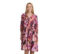 Blusenkleid CARTOON "Damen mit Taschen", Damen, Gr. 44, Normalgrößen, bunt (violett, rosa), Obermaterial: 100% Viskose., tailliert kurz, Kleider Blusenkleid (62466010-44) violett, rosa