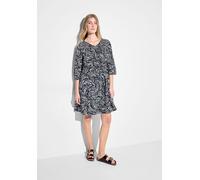 Blusenkleid CECIL, Damen, Gr. S (38), US-Größen, schwarz, Web, 100% Baumwolle, Paisley, gerade knielang, Rundhals, Bündchen, Kleider Blusenkleid, aus 100% Baumwolle (56645006-S) schwarz