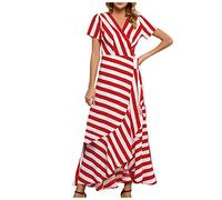 Blusenkleid Damen Sale Angebote Boho Tunika Sommerkleid V-Ausschnitt Blumenkleid Blumen Drucken V-Ausschnitt Oversized Sommer Elegant Kleider meine bestellungen anzeigen V-Ausschnitt Rüschensaum