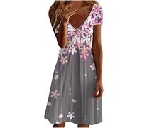 Blusenkleid Damen Sale Angebote Große Größen Festliches Cocktailkleid Knielang Businesskleid meine bestellungen anzeigen V-Ausschnitt Polka Dot Bedrucktes Strandkleid Sommerkleid meine bestellung
