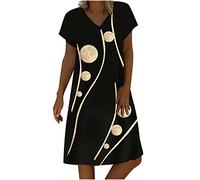 Blusenkleid Damen Sale Angebote V Ausschnitt Knöpfen Sommerkleid Ärmellos Midi Long Kleid meine bestellungen anzeigen Knielang Ärmellos Kleider Sexy Elegant Boho Strandkleid Wetlook Neckholder Rü