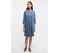 Blusenkleid ETERNA "LOOSE FIT", Damen, Gr. 42, Normalgrößen, schwarz indigo, 100% Baumwolle, Kleider Blusenkleid (69714438-42)