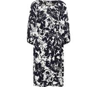 Midikleid ETERNA "LOOSE FIT", Damen, Gr. 36, Normalgrößen, schwarz, 100% Viskose, casual, 3/4-Ärmel, Kleider (11169160-36) schwarz