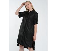 Blusenkleid JAGGER & EVANS "42021256", Damen, Gr. M, US-Größen, schwarz, Obermaterial: 100% Ziegenleder, Kleider Blusenkleid (28405532-M) schwarz