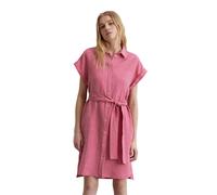 Blusenkleid MARC O'POLO, Damen, Gr. 38, N-Gr, rosa (blushed pink), Web, Obermaterial: 100% Leinen, relaxed fit knieumspielend, Kleider Blusenkleid, mit Bindegürtel, A-Shape (47442454-38)