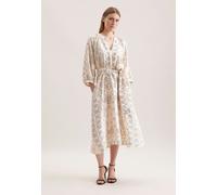 Blusenkleid mit Bandana- Print aus Viskosesatin Weiß 40 (60.850159-0003-40)