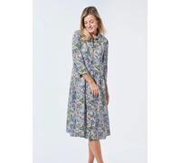 Blusenkleid mit Hemdkragen braun 44