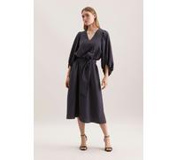 Blusenkleid mit Taillengürtel aus strukturierter Viskose Grau 38 (60.849740-0038-38)