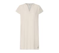 Blusenkleid OXMO "Blusenkleid OXAnette", Damen, Gr. 34, N-Gr, beige (cement), Obermaterial: 55% Vinylal PVAL. 45% Viskose CV., Kleider Blusenkleid (65659526-34) cement