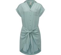 Sommerliches Blusenkleid mit Taillenband "Bahaya" Aqua L