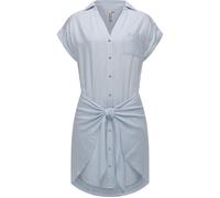 Ragwear Damen Kurzarm Sommerkleid kurzes Blusenkleid mit Taillenband und Brusttasche Bahaya Stripe YOUMODO Cloud Gr. XS