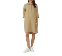 Kurzes Blusenkleid aus Leinenmix mit Eingrifftaschen 34 Beige 2163731.8363.34